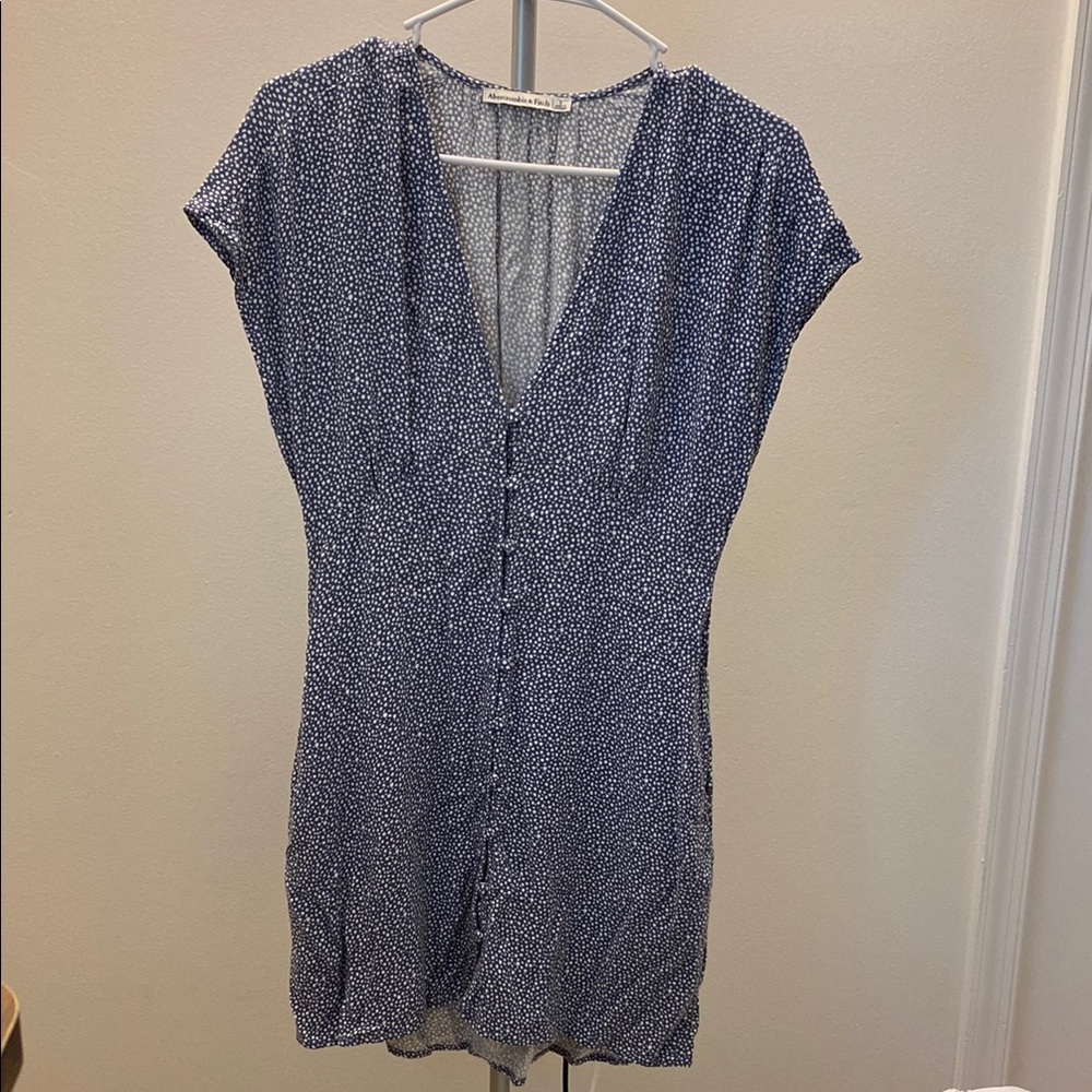 Abercrombie & Fitch Blue Patterned Dress